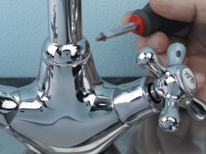 removing grub screw from sink spout