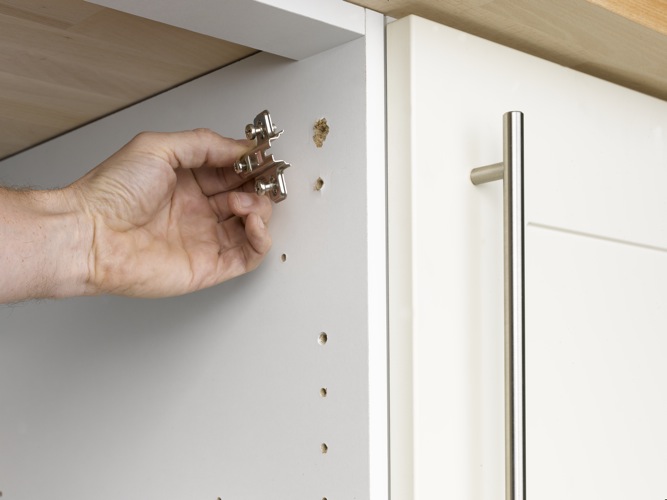 Julian Cassell's DIY Blog » Blog Archive Repairing a kitchen unit hinge