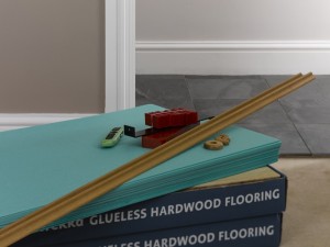 Laying wood or laminate floor