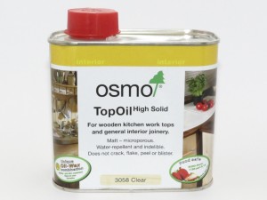 Kitchen worktop oil