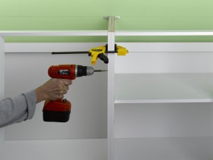 clamping kitchen units together