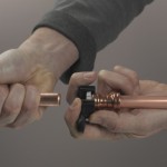 Making a push-fit copper joint 4