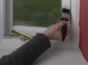 how to paint window frames