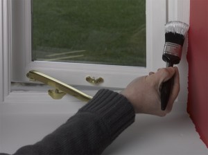 window frame painting