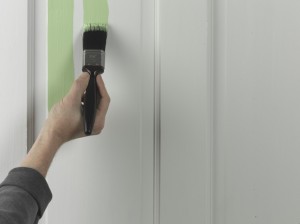 applying paint