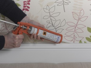 applying silicone sealant