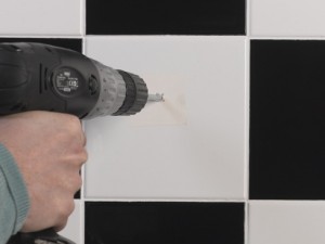 drill into tile