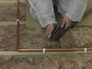 fitting pipe insulation