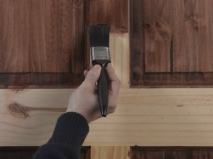 how to stain wood