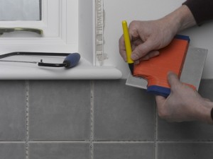 marking off tile