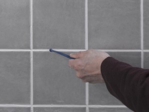 using grout shaper