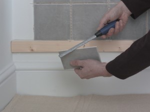 filing tile edge