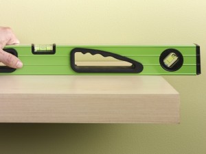 sliding floating shelf onto brackets