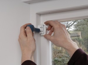 marking fixing points for casement window lock