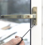 Fitting a locking UPVC window fastener 1