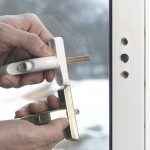 Fitting a locking UPVC window fastener 3