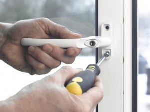 securing upvc window fastener in place
