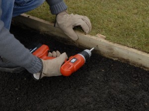 fix treated edging boards