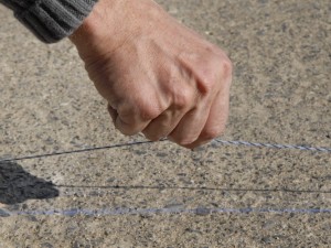 marking the fence line