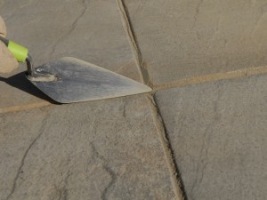 using pointing trowel