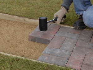 laying pavers