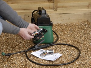 using a sprayer for fence