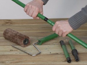 Using a decking roller kit