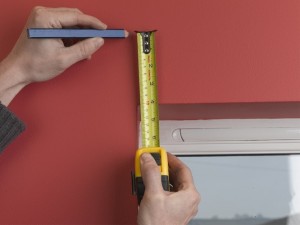 Measure above window recess