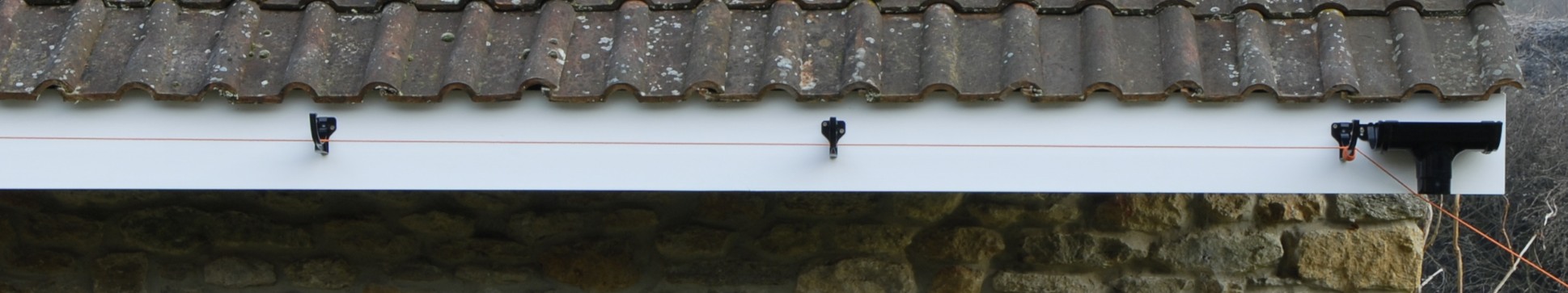Gutter clips in place