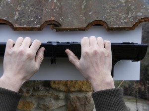 clipping gutter lengths in place