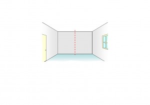 Finding middle of feature wall