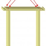 Fitting a door lining 2