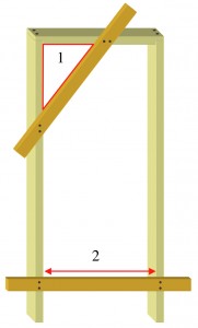 Making door lining square