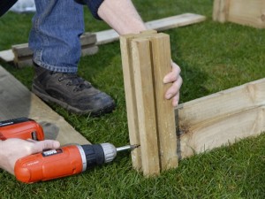 Building raised garden bed