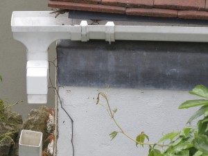 Gutter and downpipe