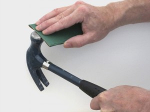 Sanding hammer head