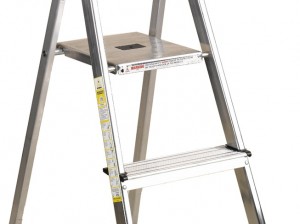 Safety on step ladders