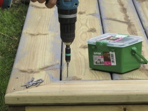 Using spax decking screws