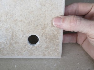 how to drill a hole in a tile